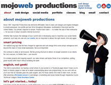 Tablet Screenshot of mojoweb.com
